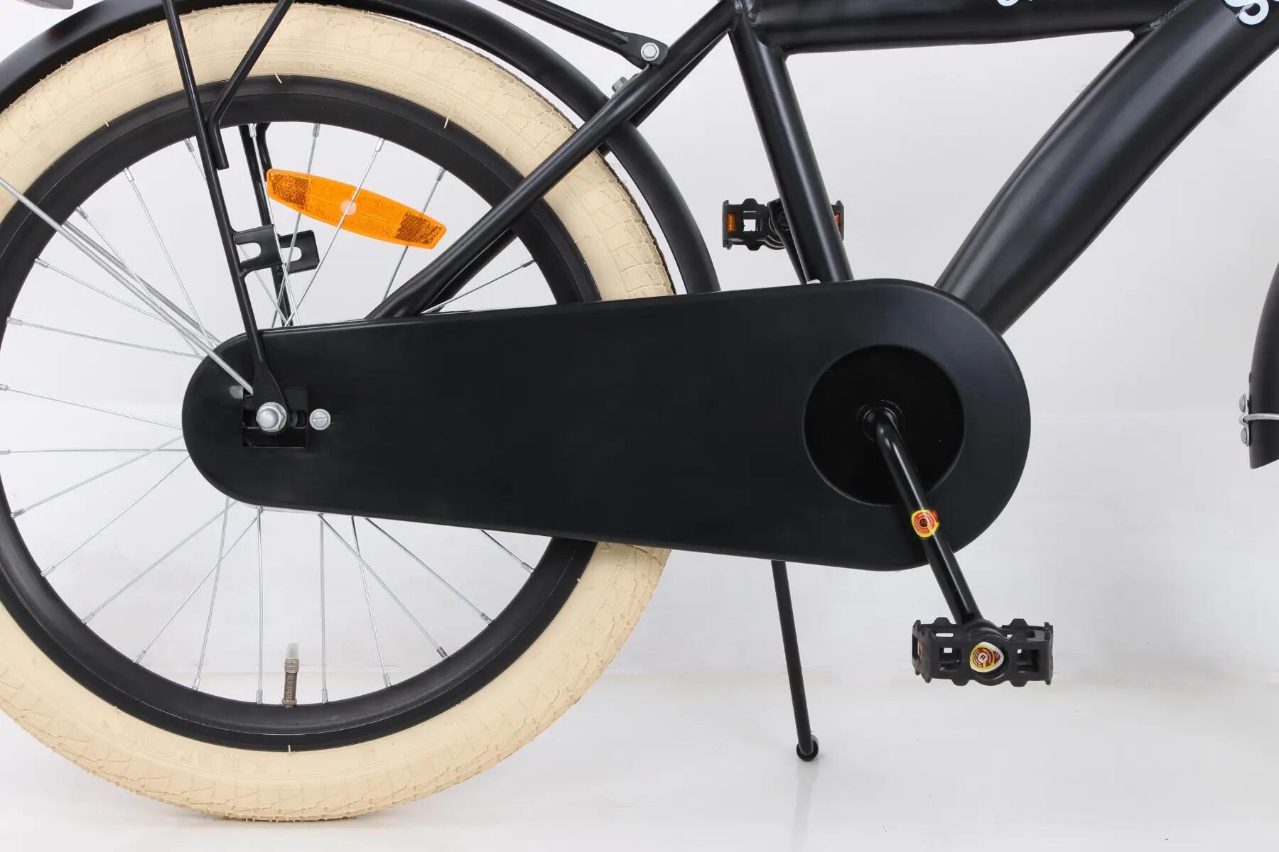 Urban Kinderfiets 20 inch - Jongensfiets 6-8 jaar - 95% afgemonteerd - Zwart 10/12