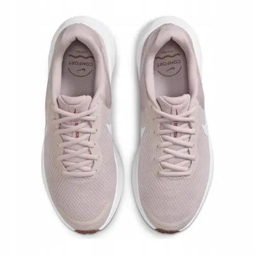 Sapatos Nike Revolution 7 bege feminino corrida 4/5