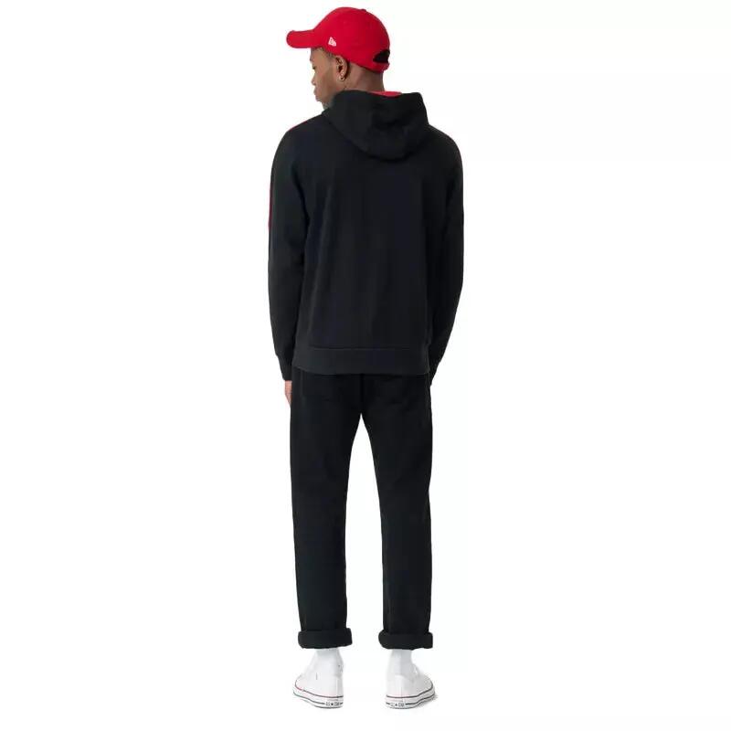 Felpa con cappuccio New Era Chicago Bulls Uomo | Strisce e Profili 7/7