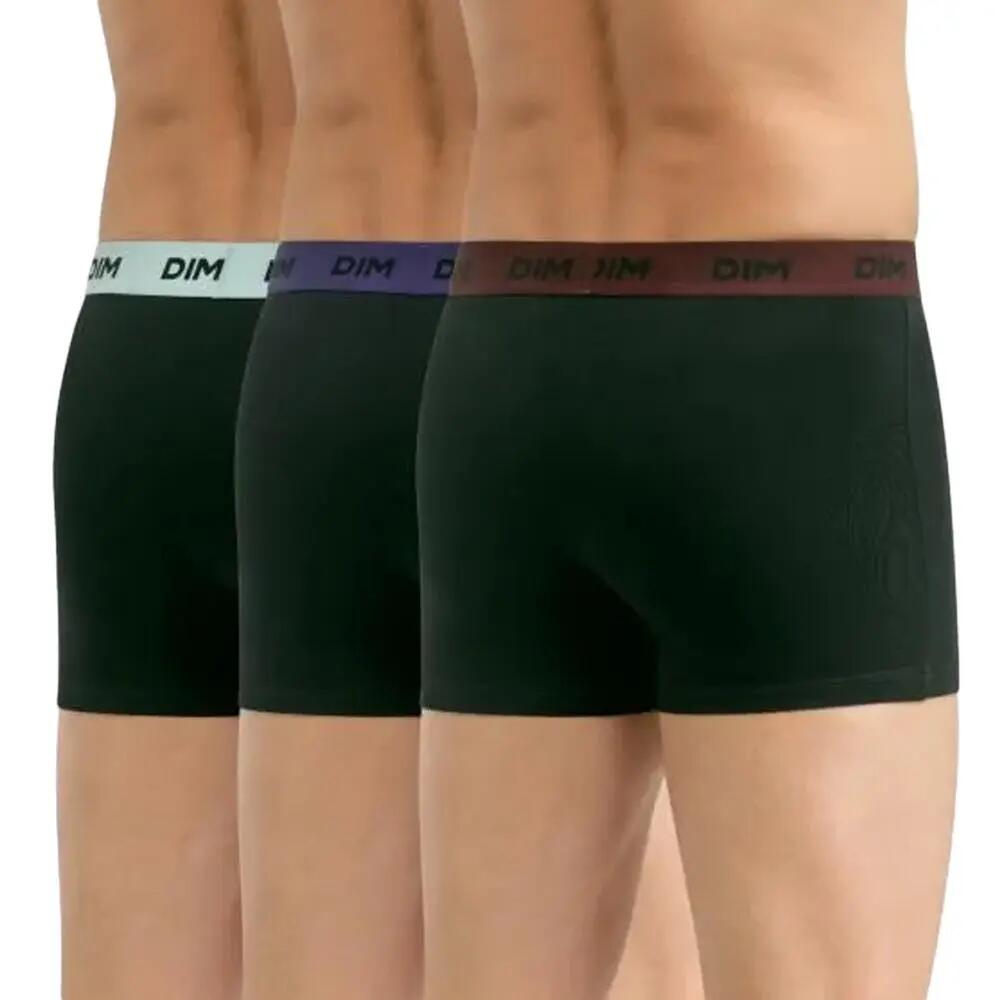 Dim Mix & Colors Boxer Uomo, Confezione da 3, Nero/Blu Marino 3/7