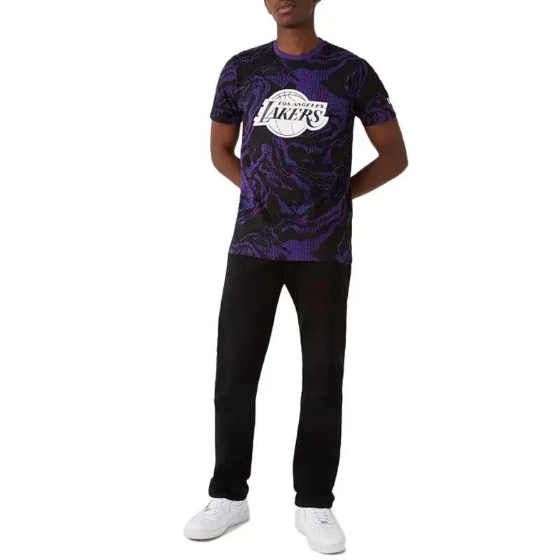 Camiseta New Era Los Angeles Lakers Oil Slick para Hombre 5/5