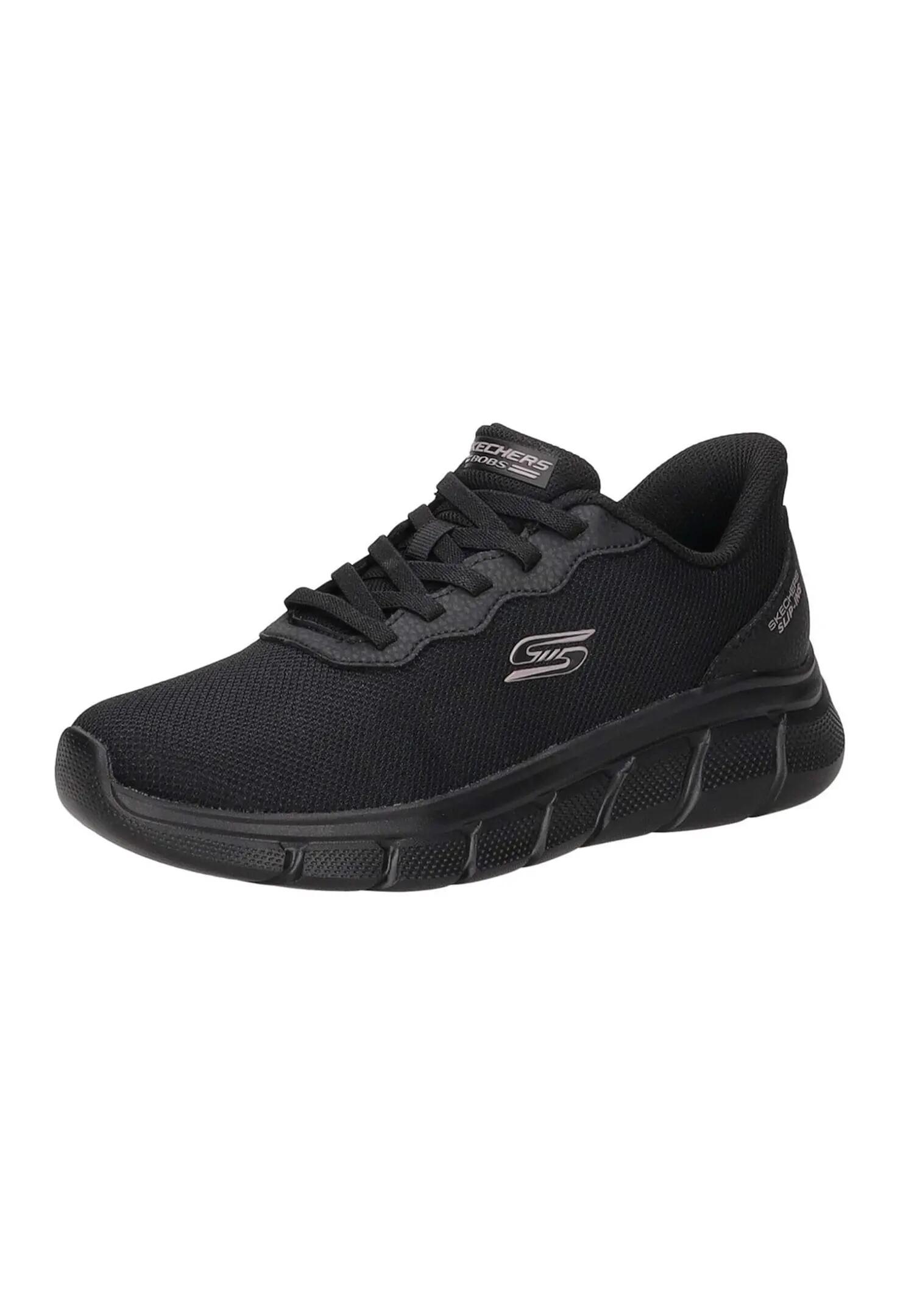 Zapatillas para Mujer Skechers Bobs sport Negro 1/6