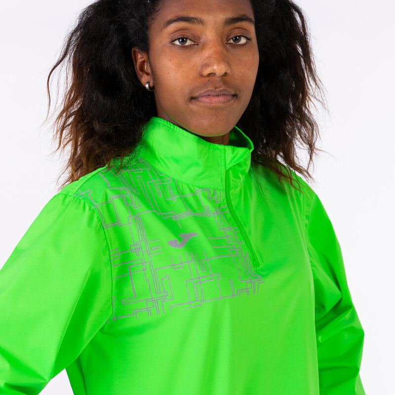 Sweat-shirt trail running Femme Joma Elite viii vert fluo