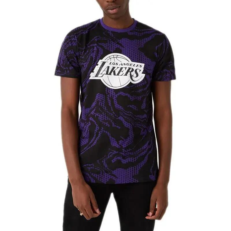 Camiseta New Era Los Angeles Lakers Oil Slick para Hombre 3/5