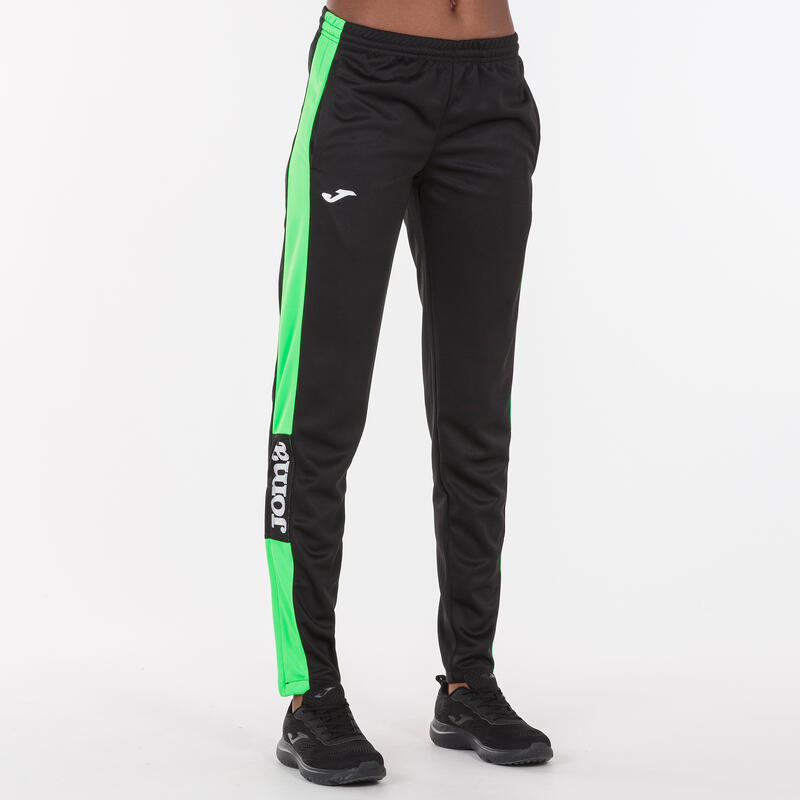 Calça comprida Mulher Joma Championship iv preto verde fluorescente