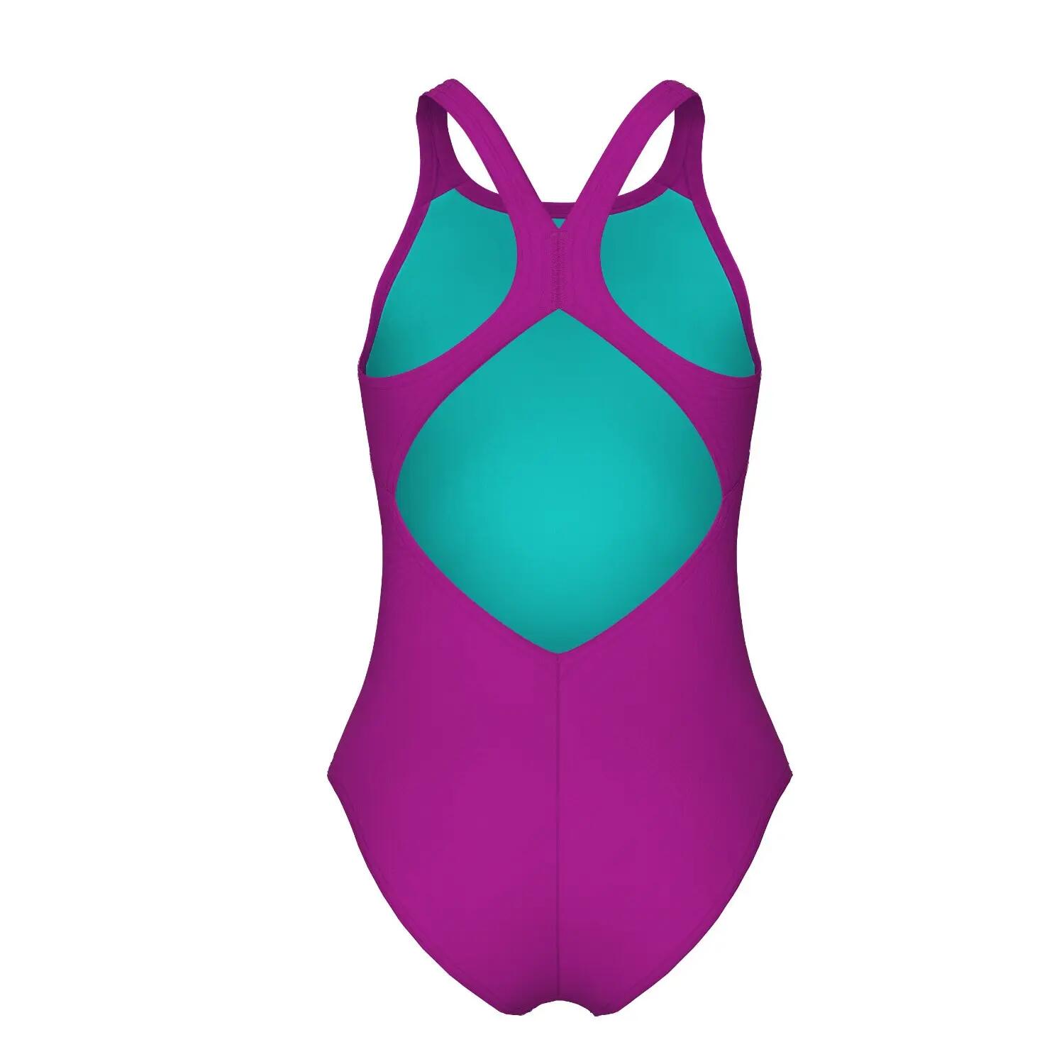 arena Badeanzug Mädchen Graphic Swim V Back 2/5