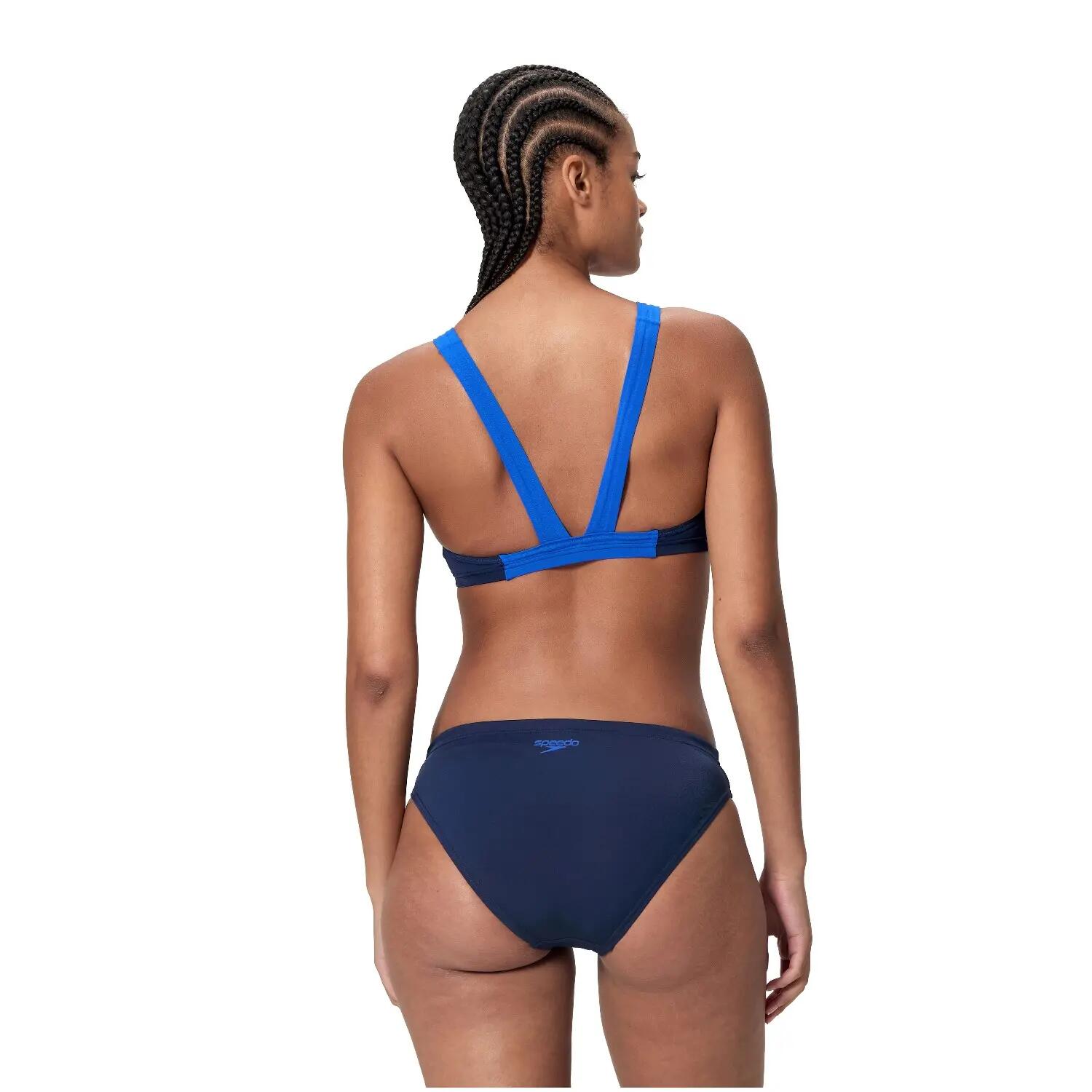 Bikini Speedo Medley Logo V-Back marine/blu 3/7
