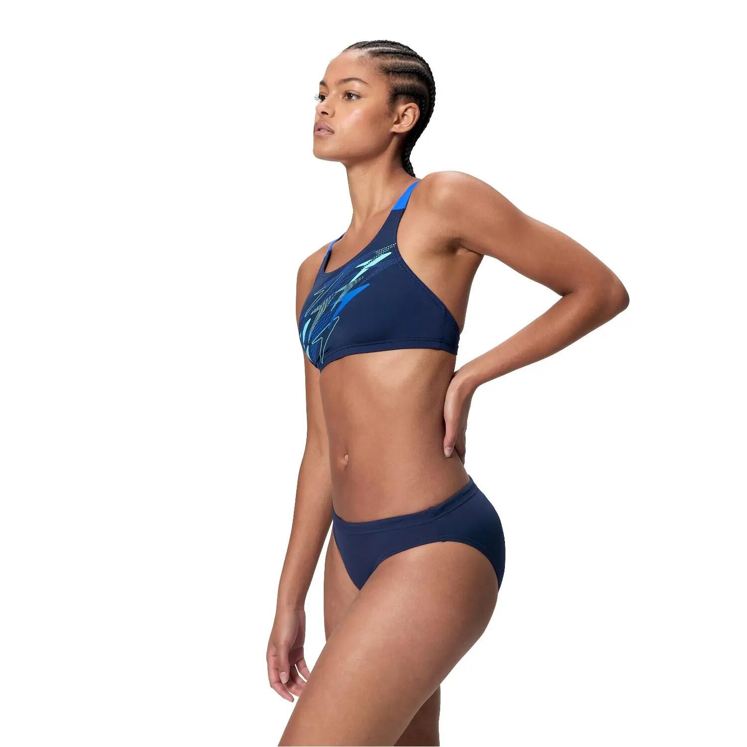 Bikini Speedo Medley Logo V-Back marine/blu 2/7