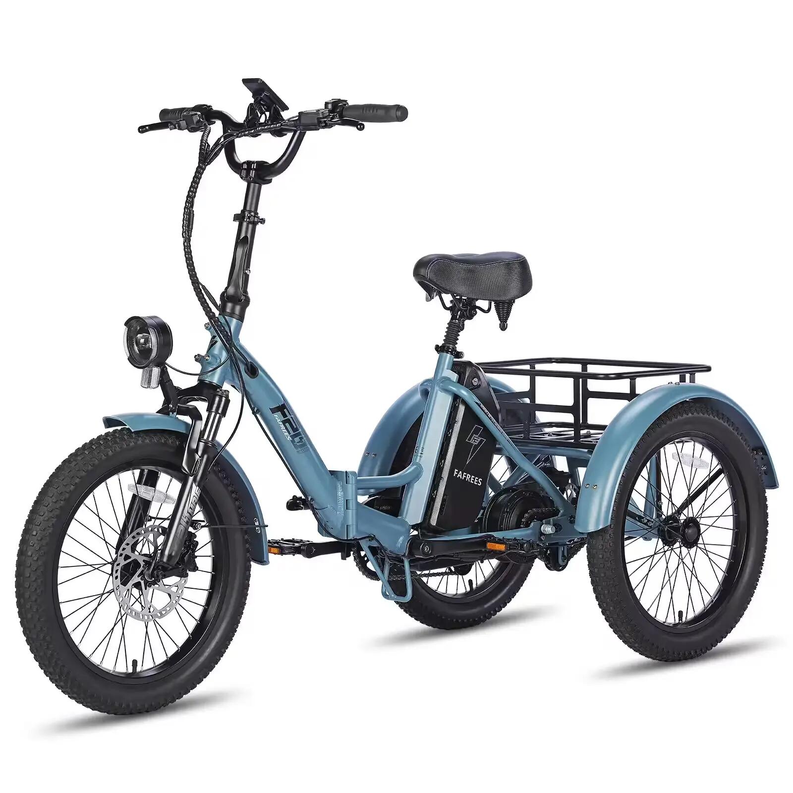 Triciclo eléctrico plegable cargo City Cycling Unisex 250W 48V 20Ah F20 Mate 8/8