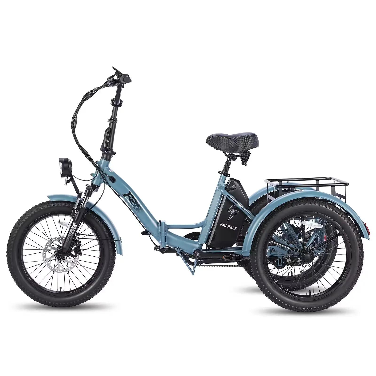 Triciclo eléctrico plegable cargo City Cycling Unisex 250W 48V 20Ah F20 Mate 2/8
