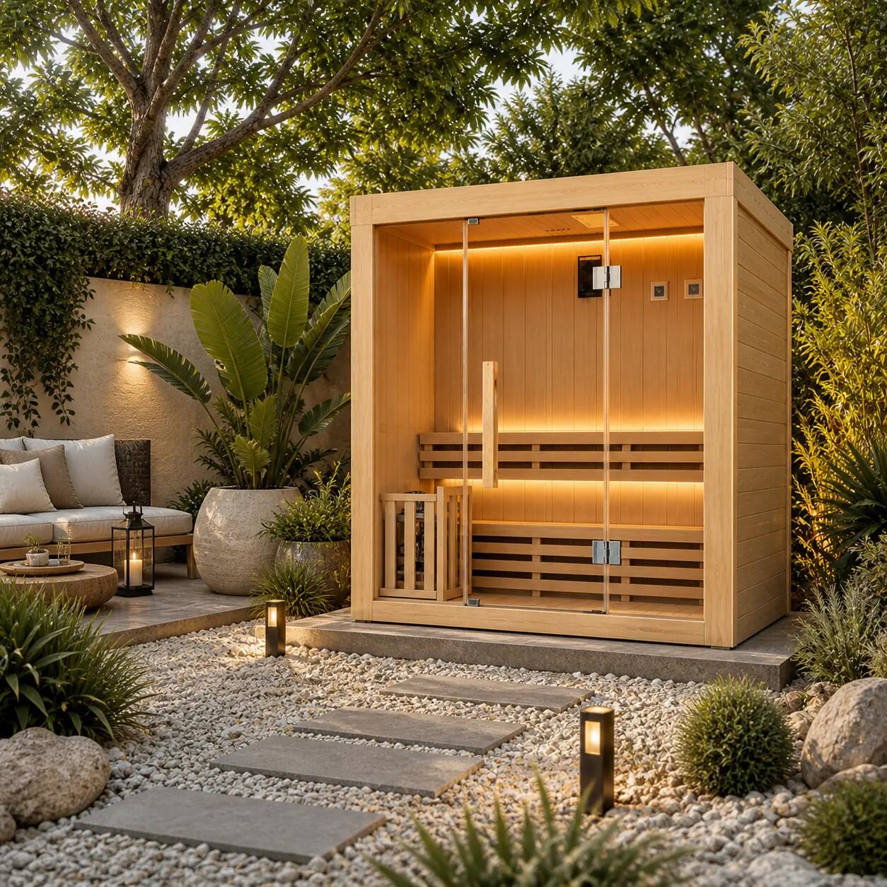 Sauna finlandais à vapeur pour la maison, 3 places NIXSPA-3PK (3.5KW) 4/7