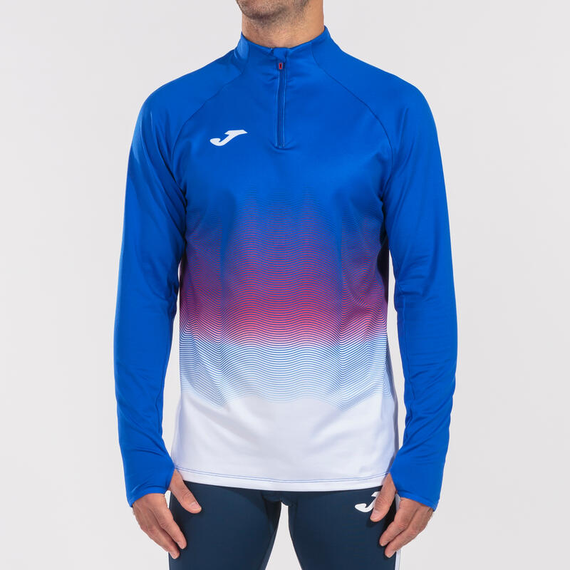 Sweat-shirt running Garçon Joma Elite vii bleu roi blanc rouge