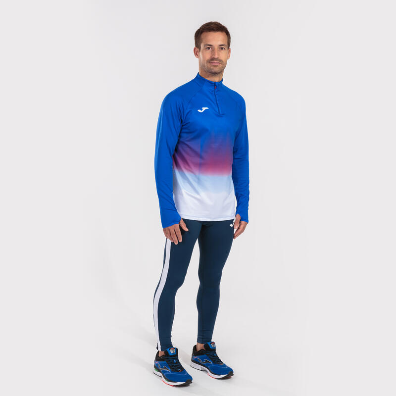 Sweat-shirt running Garçon Joma Elite vii bleu roi blanc rouge