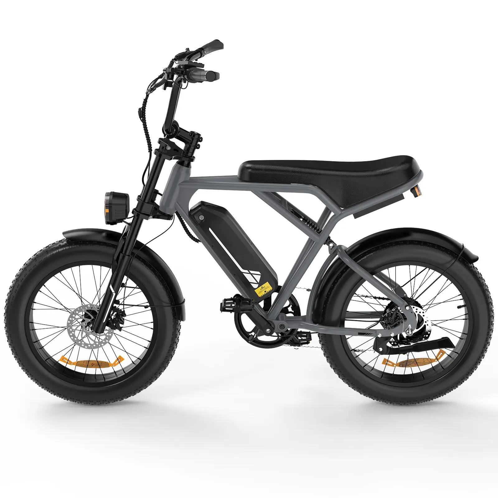 E-Bike Fatbike 20 Zoll, Moped-Style City E-Bike, Elektrofahrrad,4.0 Reifen,BK29G 4/6