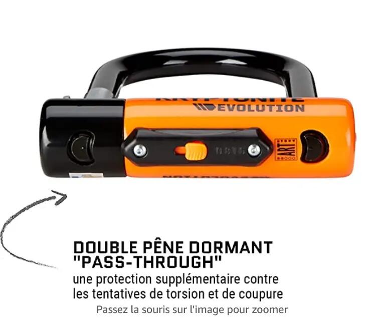 Antivol U evolution - orange - Kryptonite 2/5