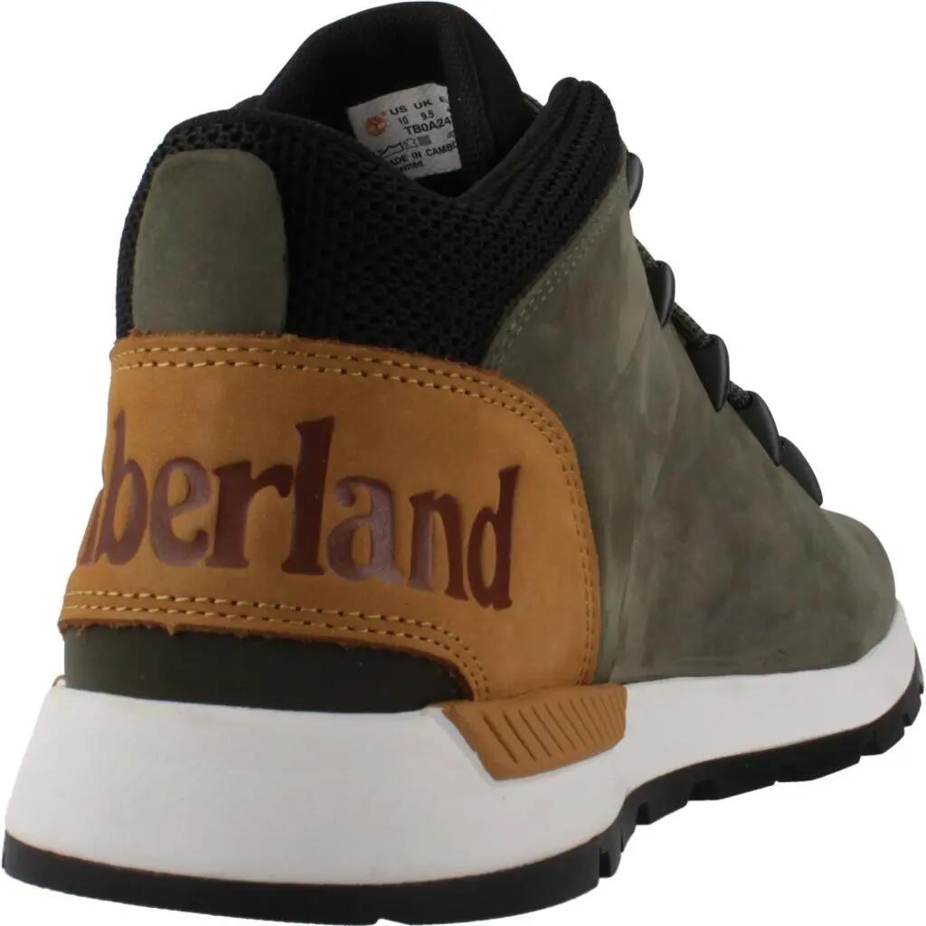 Scarpe Da Ginnastica Timberland Modello Sprint Trekker Mid Lac Colore Verde 3/6