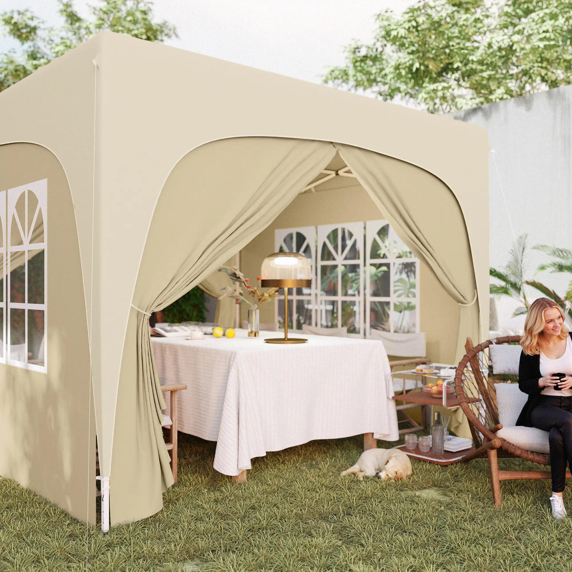 Carpa Plegable Outsunny 300x300x273 cm Arena 5/8