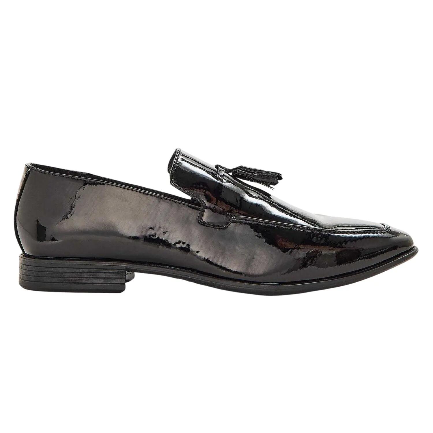 Lambretta Mens Leather Tassel Formal Loafers