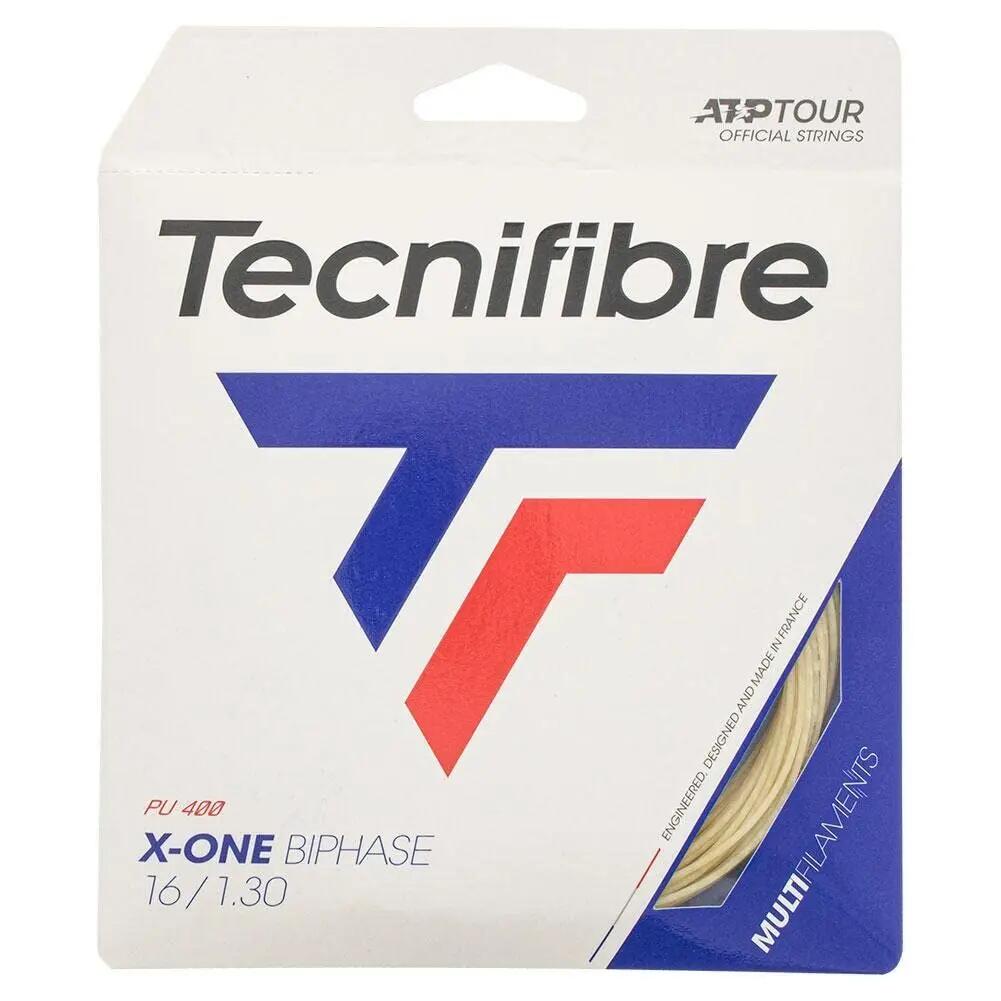 Tecnifibre X-One Biophase 1.30/16 Multifilament  Tennis String Set in Natural (M