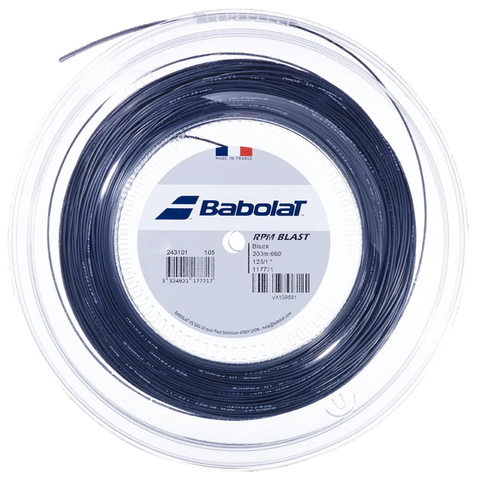 Babolat RPM Blast 17/1.25 Tennis String Reel Spool - 200m (Made in France)