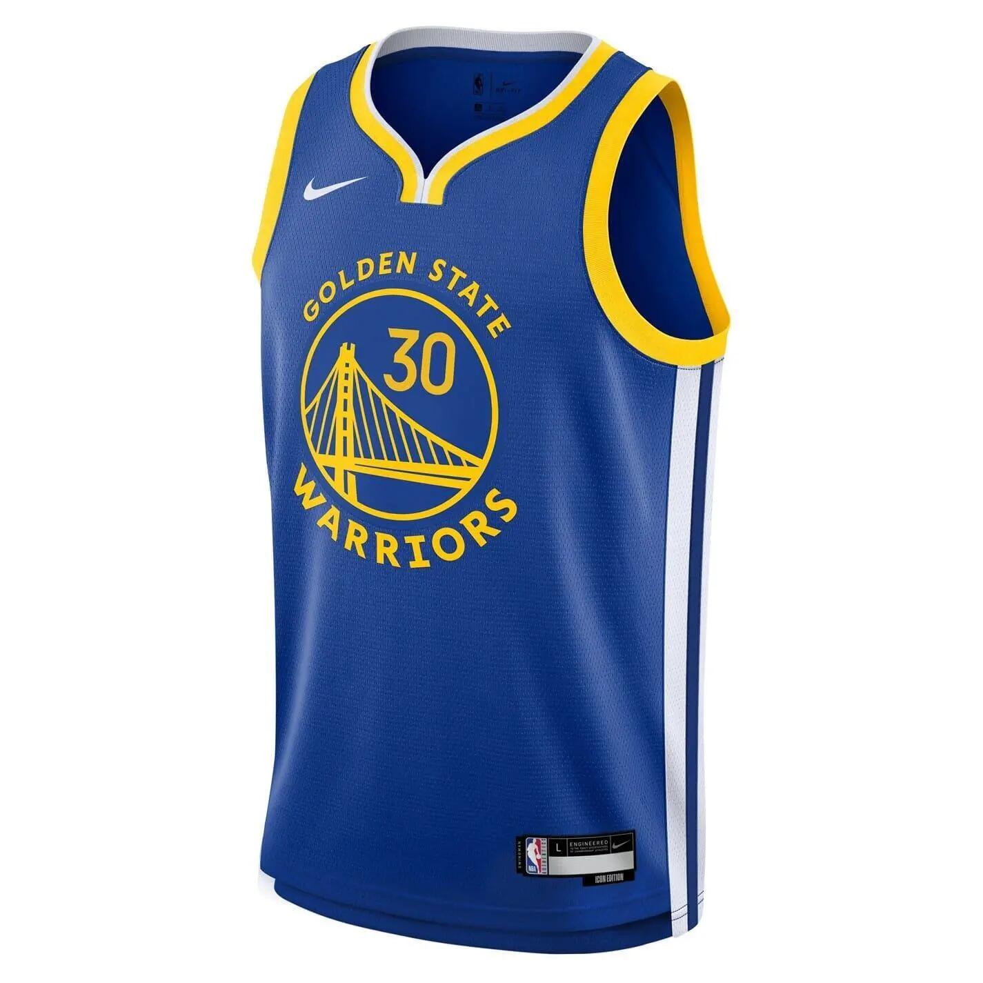 Nike Childrens/Kids Icon Golden State Warriors Basketball Jersey