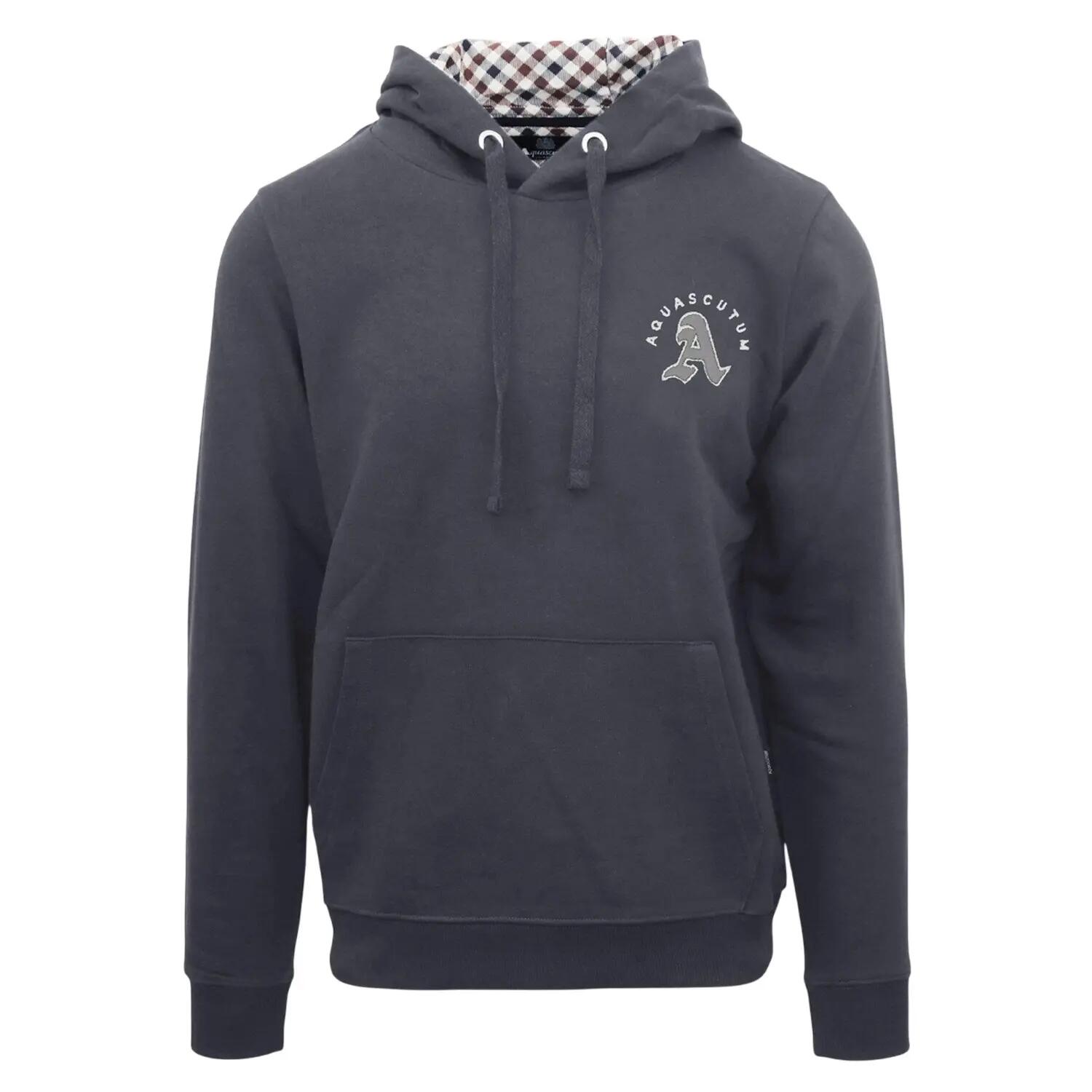 Aquascutum Mens Kangaroo Pocket Long-Sleeved Hoodie