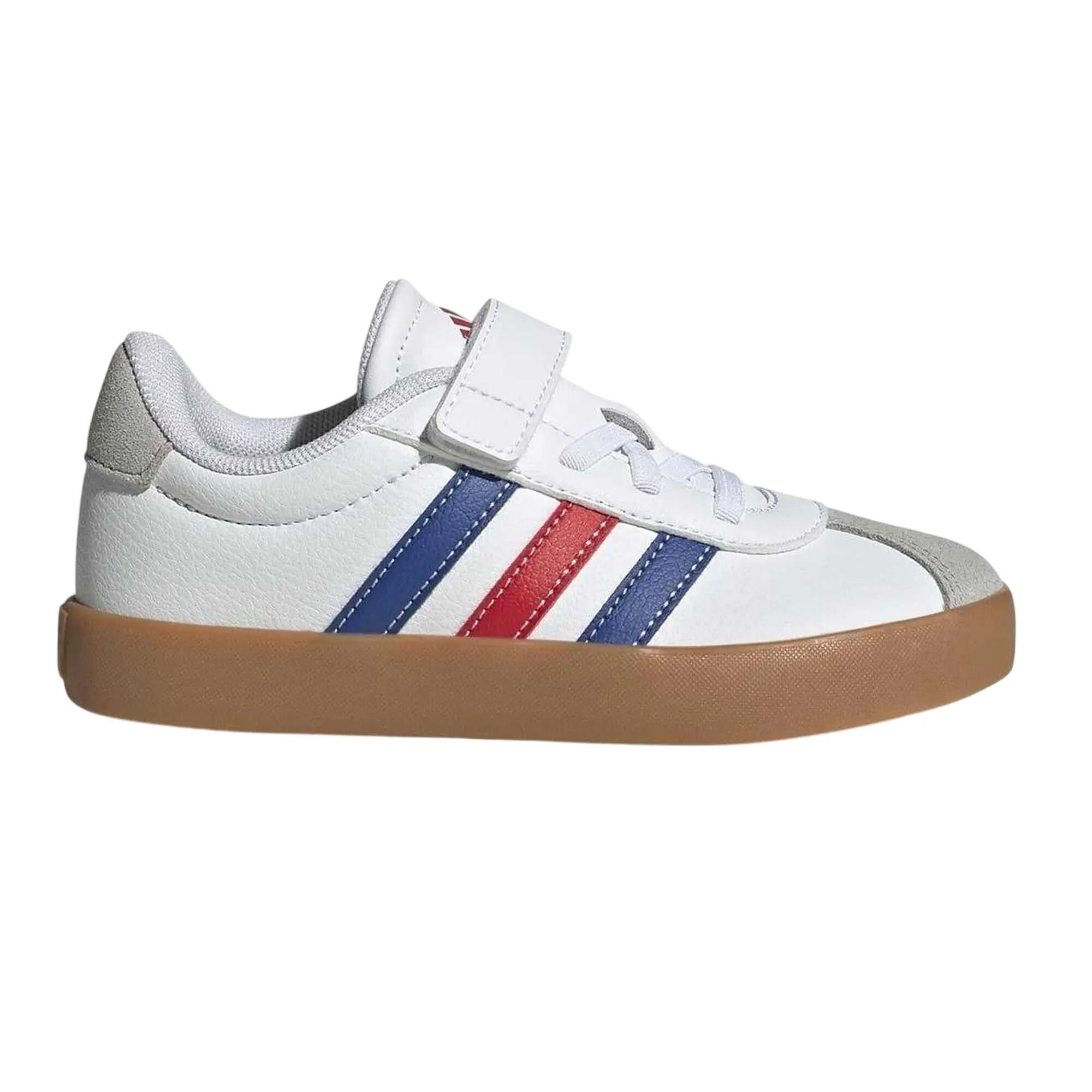 Adidas Boys VL Court 3.0 3 Stripes Suede Trim Trainers