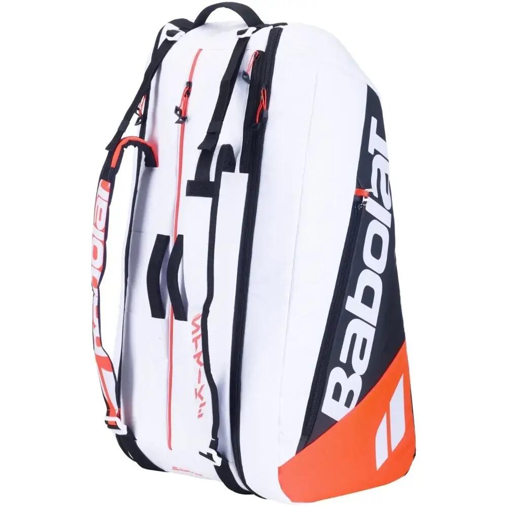Babolat Pure Strike 12 Racquet Tennis Bag in White/Black/Red