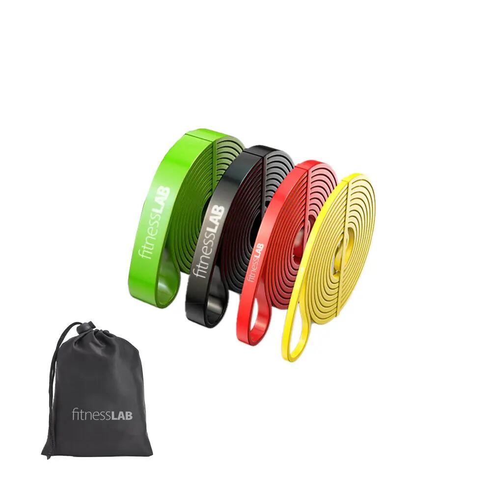 Resistance Bands Set 4PCS Yoga Pilates Abs Exercise Fitness Workout Band Melb