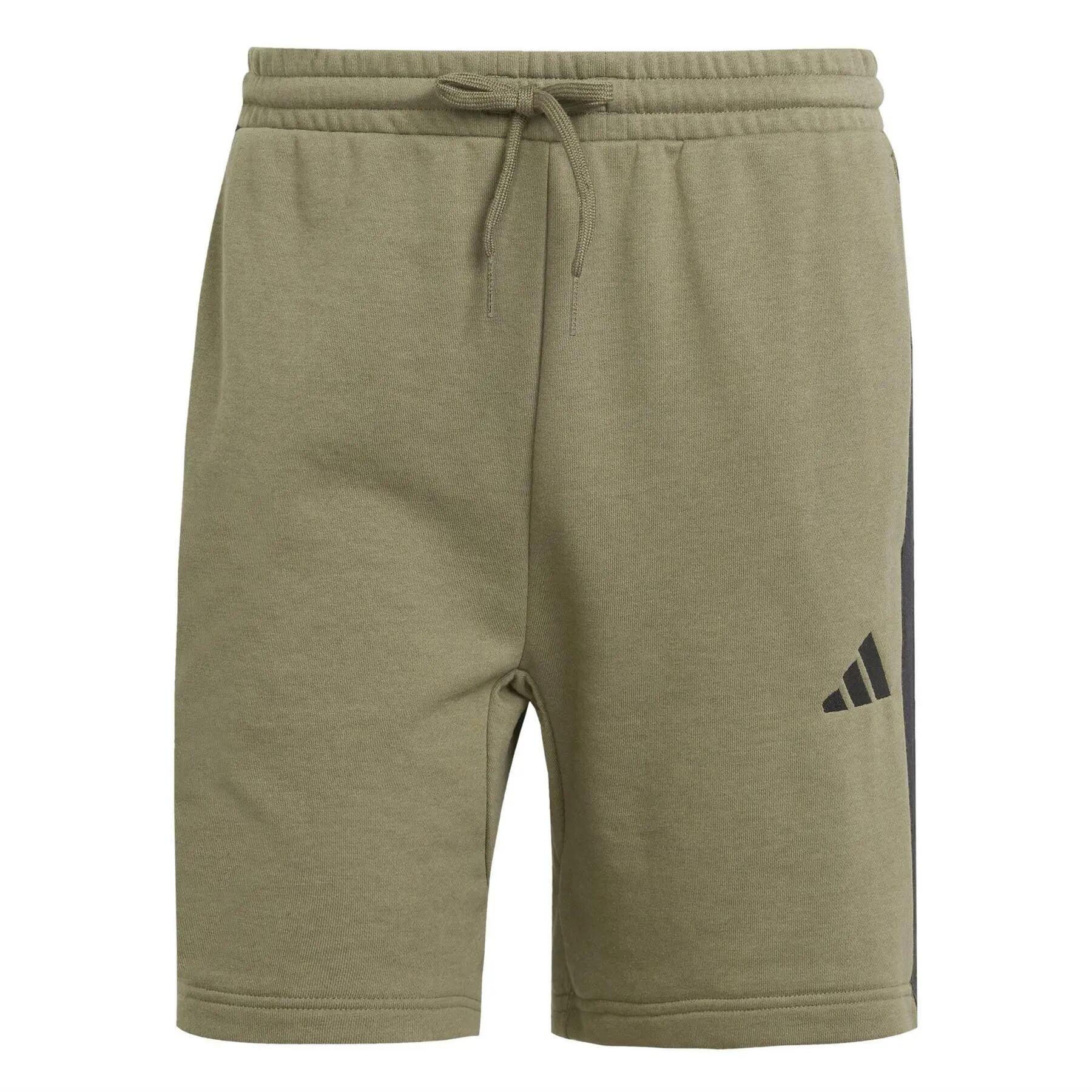 Adidas Mens Essentials French Terry 3 Stripes Shorts