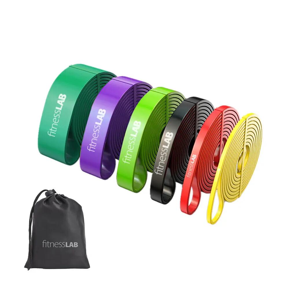 6PCS Resistance Bands Set Yoga Pilates Abs Exercise Fitness Workout Band Melbour