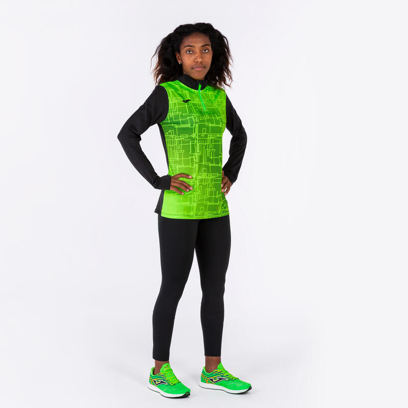 Sweat-shirt Femme Joma Elite viii noir vert fluo