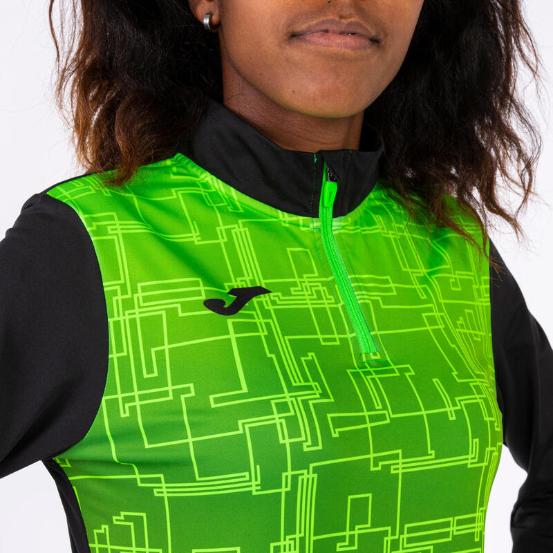 Sweat-shirt Femme Joma Elite viii noir vert fluo