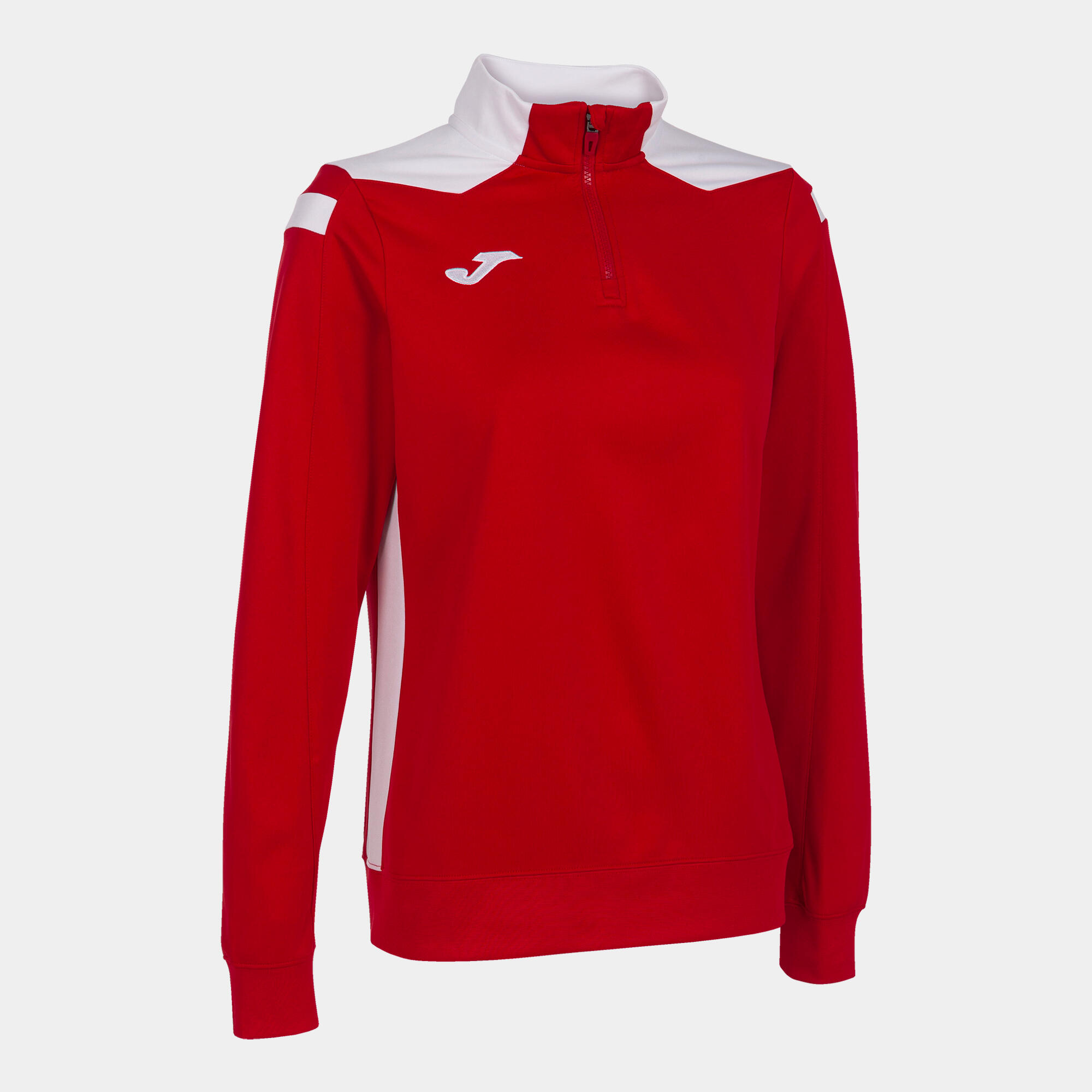 Joma - Sweat-shirt Football Femme Joma Championship Vi Rouge - Pull - Blanc|rouge - 34 2xs - Decathlon