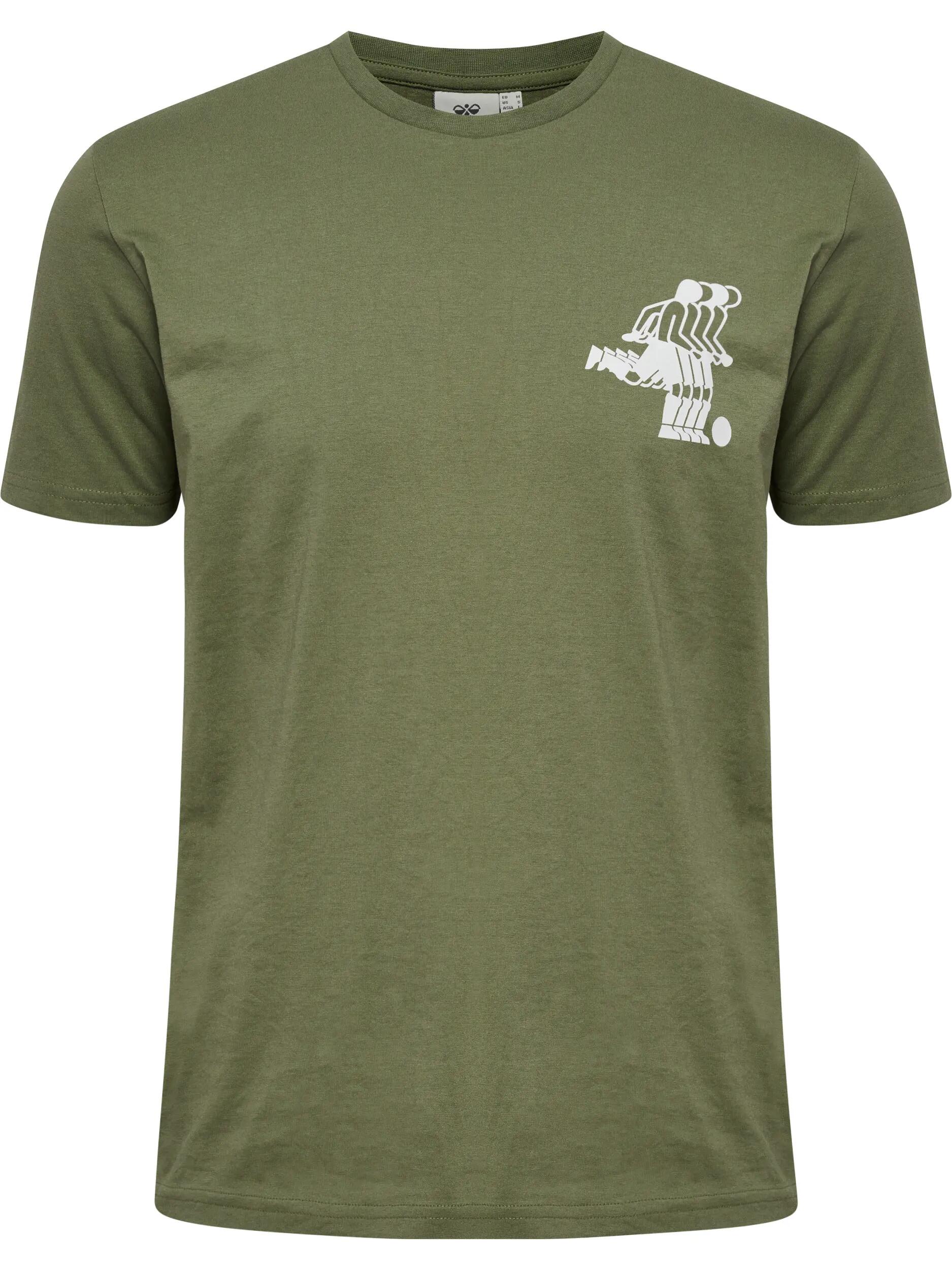 hummel hmlPULSE GRAPHIC T-SHIRT S/S in cotone biologico e poliestere riciclato 6/9