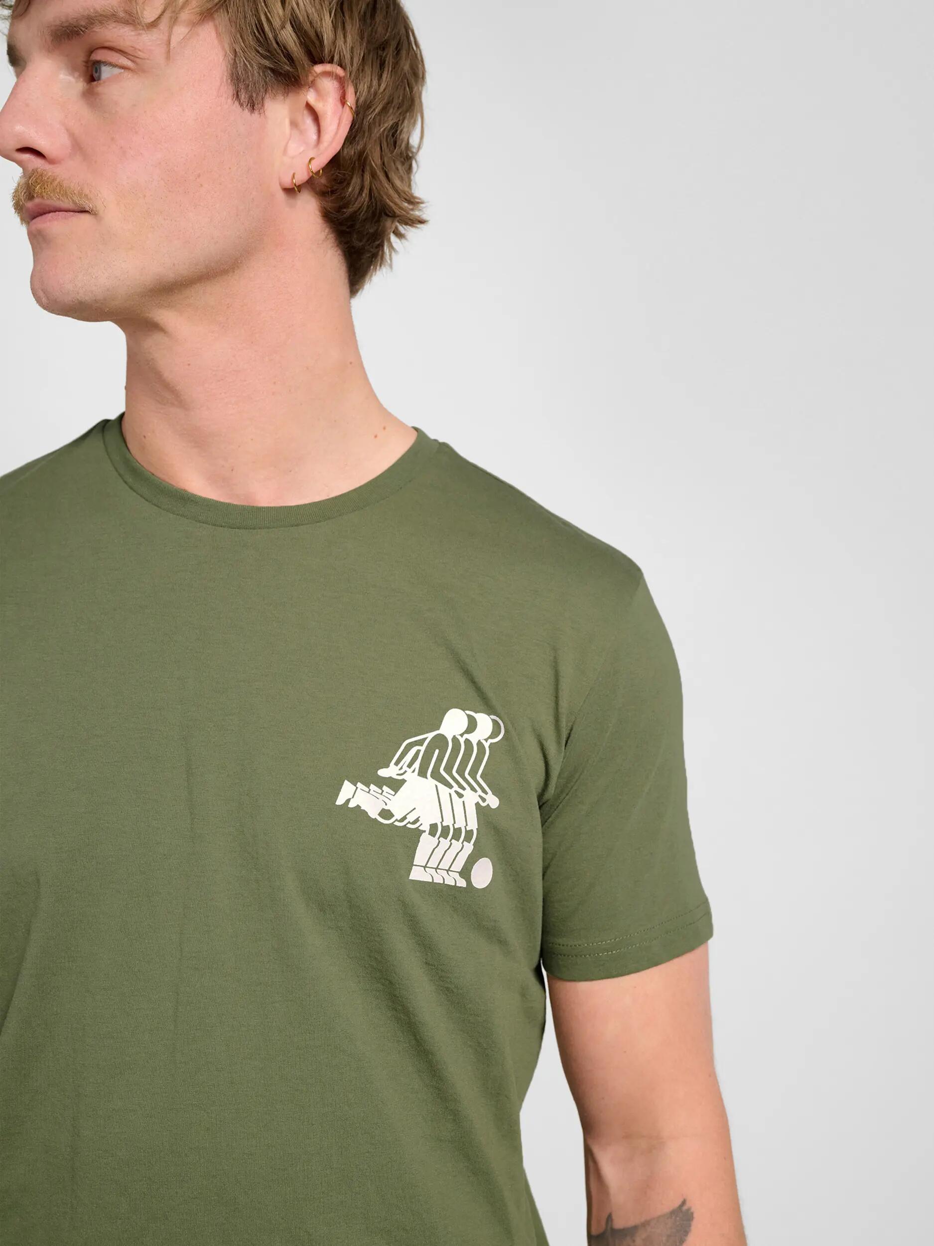 hummel hmlPULSE GRAPHIC T-SHIRT S/S in cotone biologico e poliestere riciclato 5/9