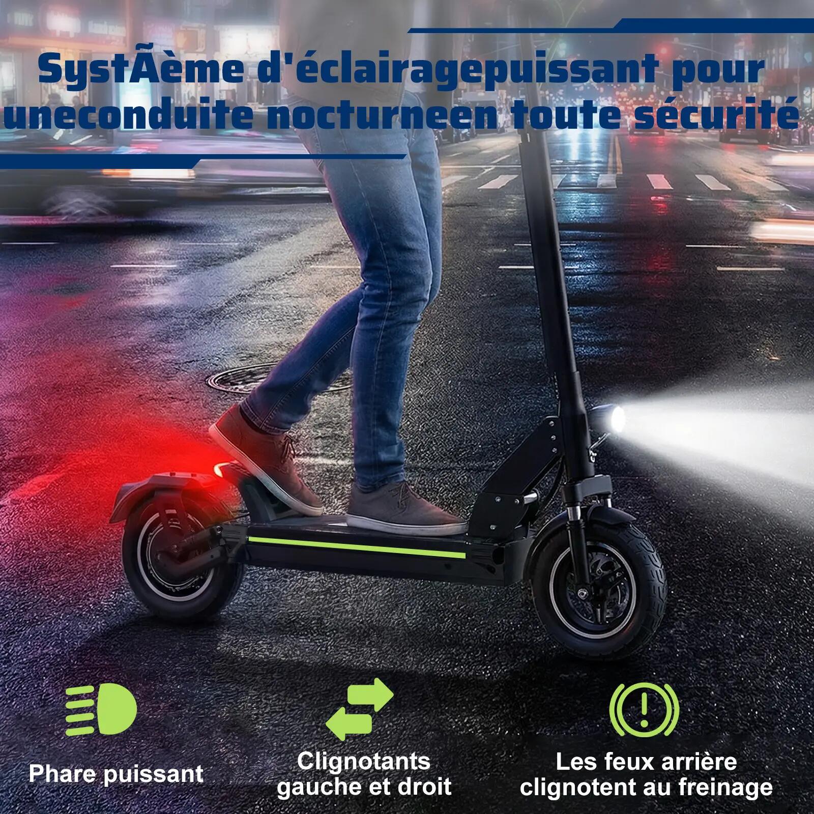 Trotinete elétrica TODIMART D6 para adulto, com travões de disco duplos 6/6