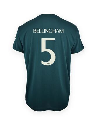 Camiseta Real Madrid Niño Bellingham 2026/27 Segunda Equipación Réplica Oficial
