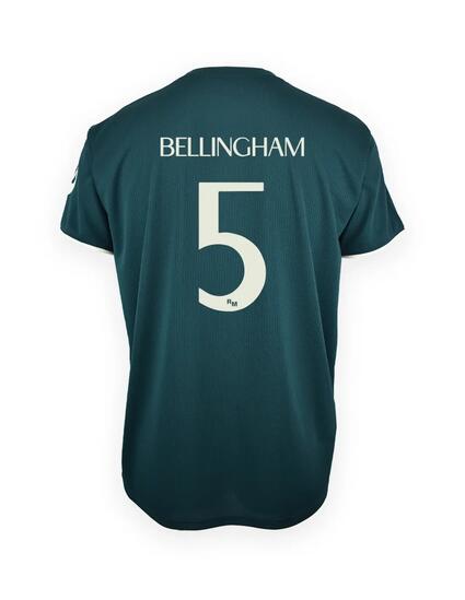 Camiseta Real Madrid Niño Bellingham 2026/27 Segunda Equipación Réplica Oficial