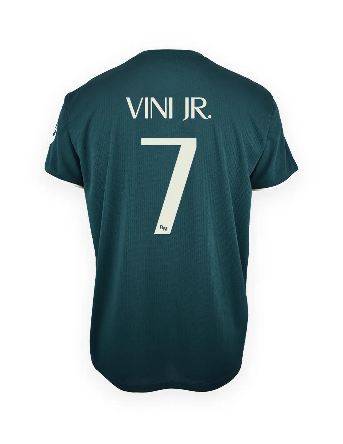 Camiseta Real Madrid Niño Vinicius Jr 2026/27 2ª Equipación Réplica Oficial 1/4