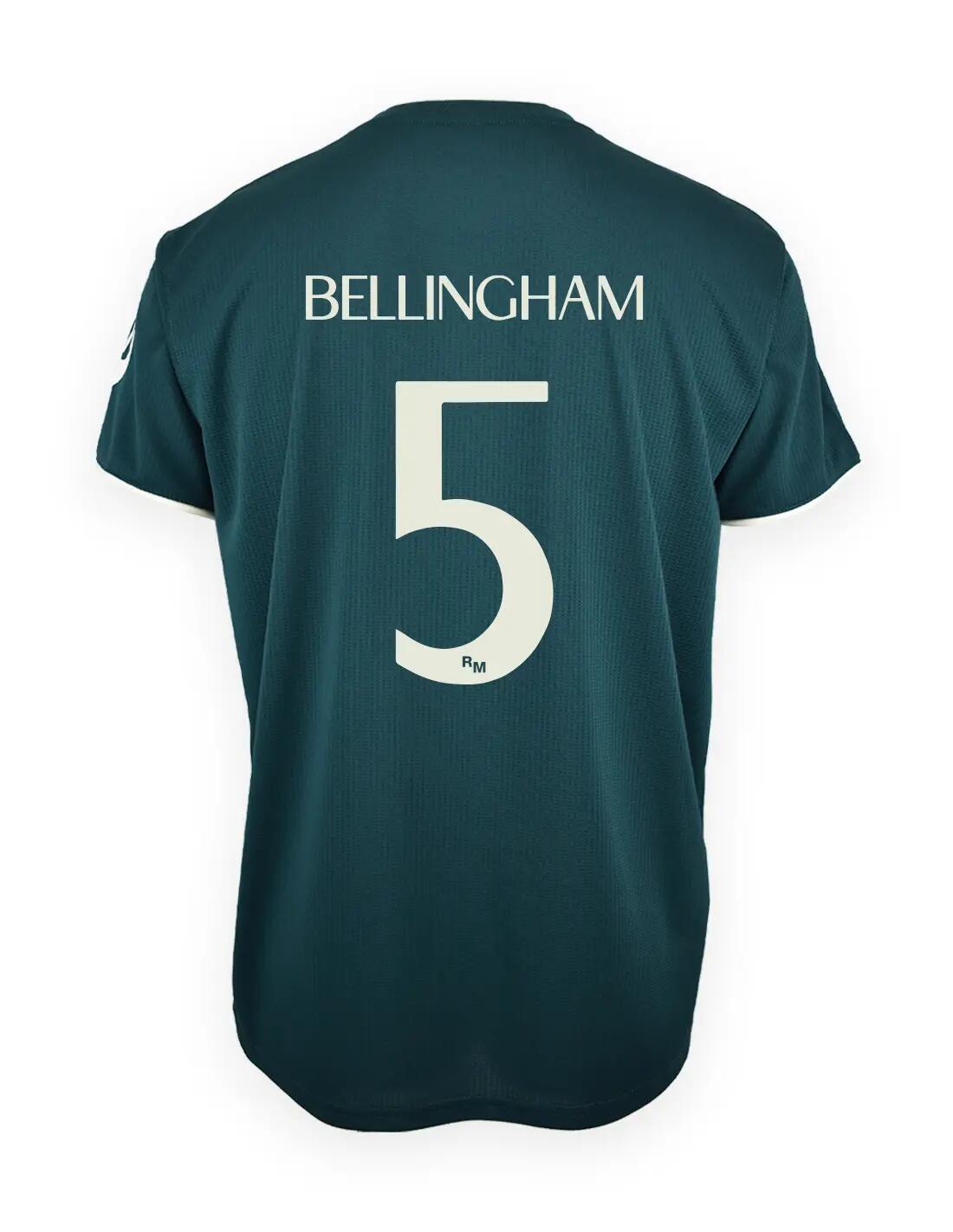 Camiseta Real Madrid Adulto Bellingham 2026/27 Segunda Equipación Réplica Ofici 1/4