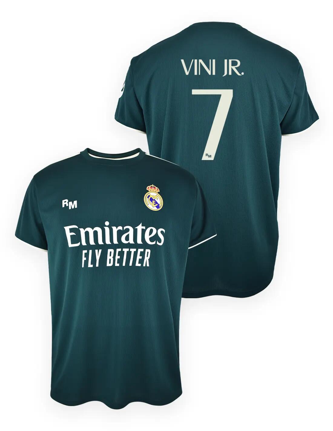 Camiseta Real Madrid Adulto Vinicius Jr 2026/27 2ª Equipación Réplica Oficial 3/4