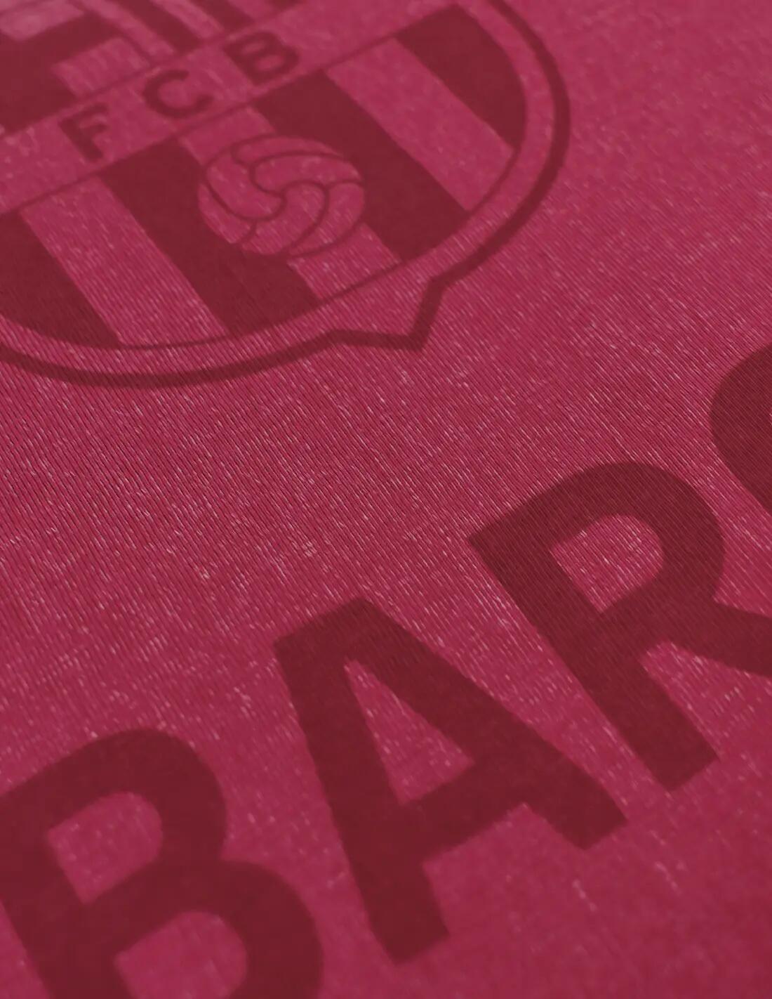 Camiseta FC Barcelona Adulto Oversize Wash Garnet Barça Lifestyle 3/3