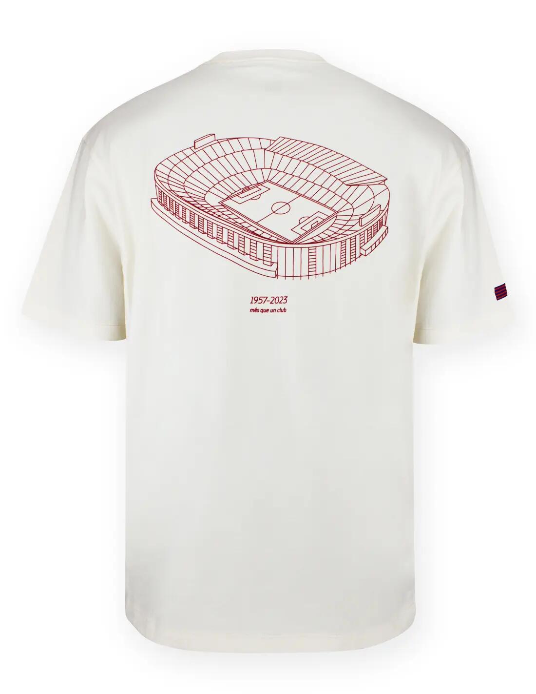 Camiseta FC Barcelona Adulto Oversize Camp Nou 3/4