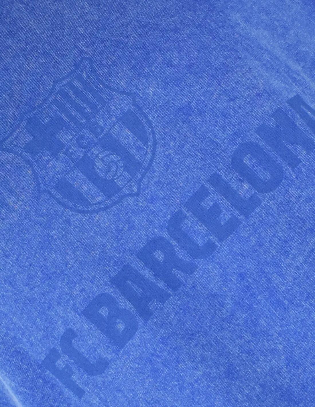 Camiseta FC Barcelona Adulto Oversize Wash Blue Barça Lifestyle 2/3