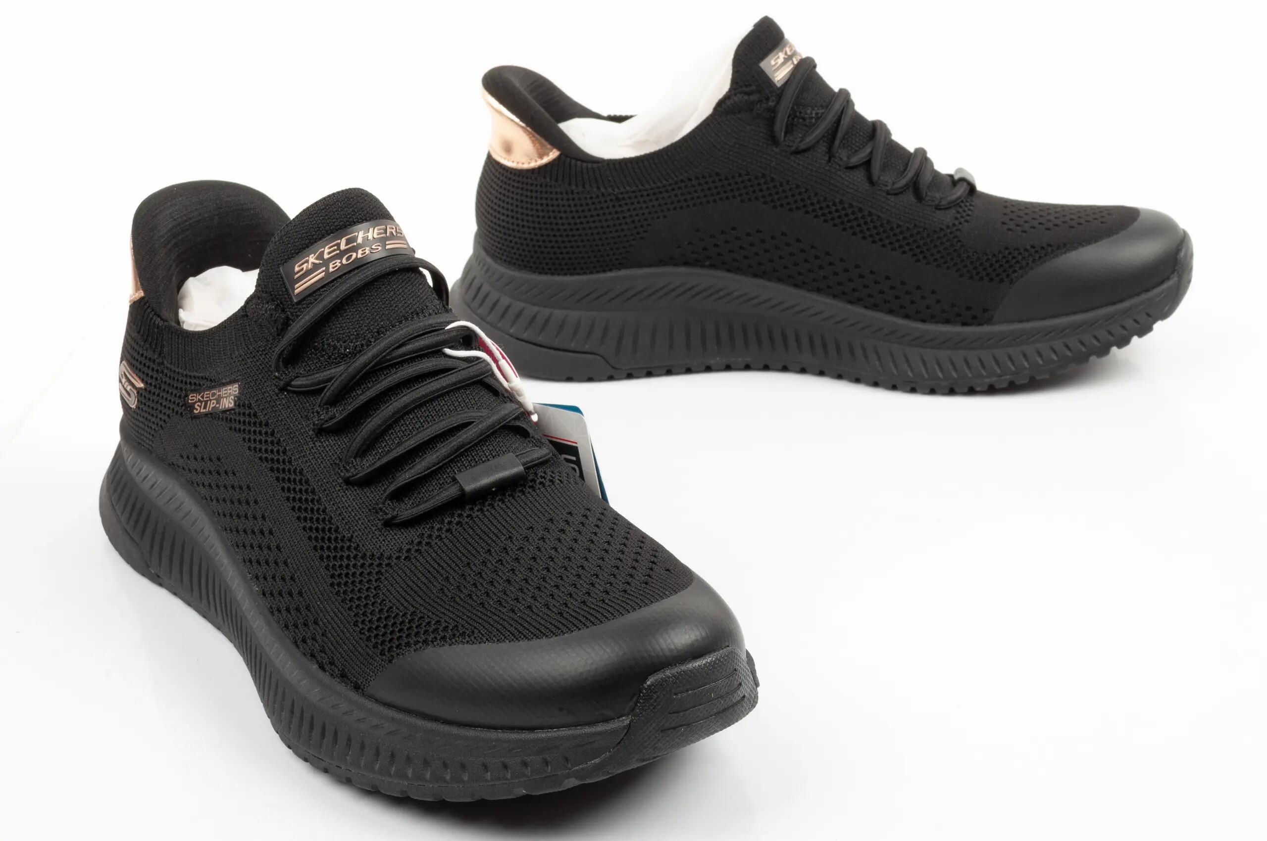 Zapatillas Skechers Mujer Bobs Squad 4 Negro 7/9