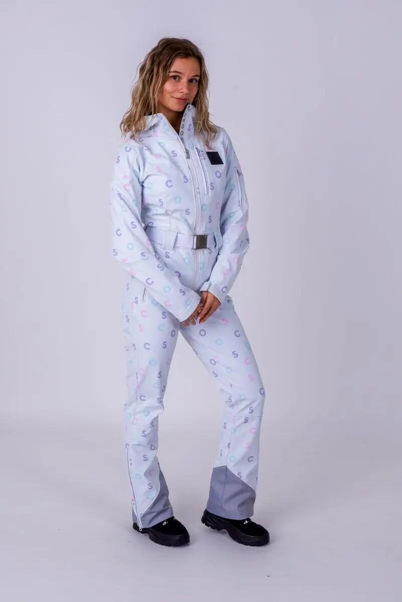 Costum de schi șic - Imprimeu OOSC alb 4/6