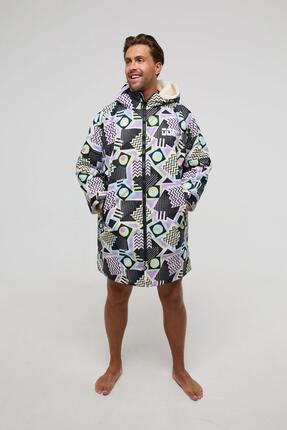Peignoir de bain doublé en sherpa recyclé Saved By The Bell - Homme