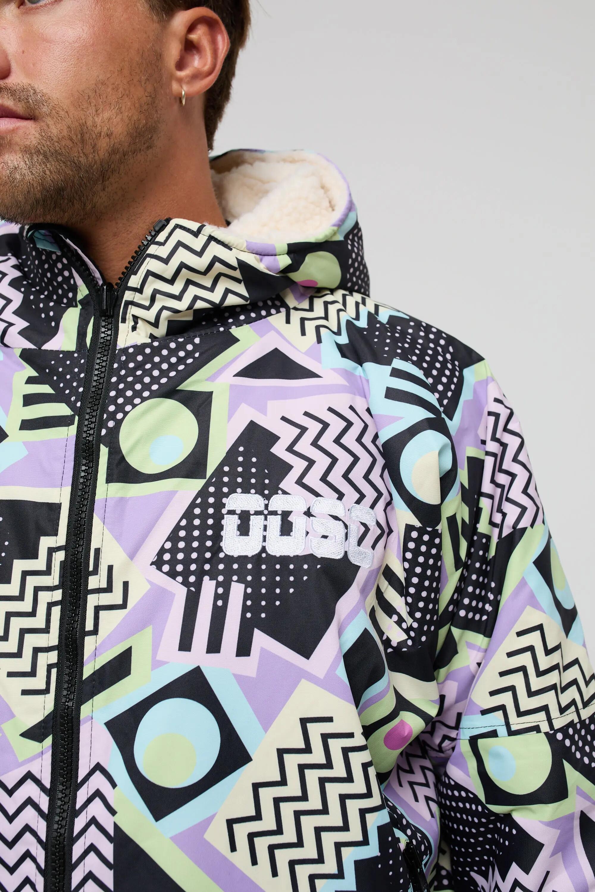 Homme Poncho de Changement Sherpa Saved By The Bell 5/7