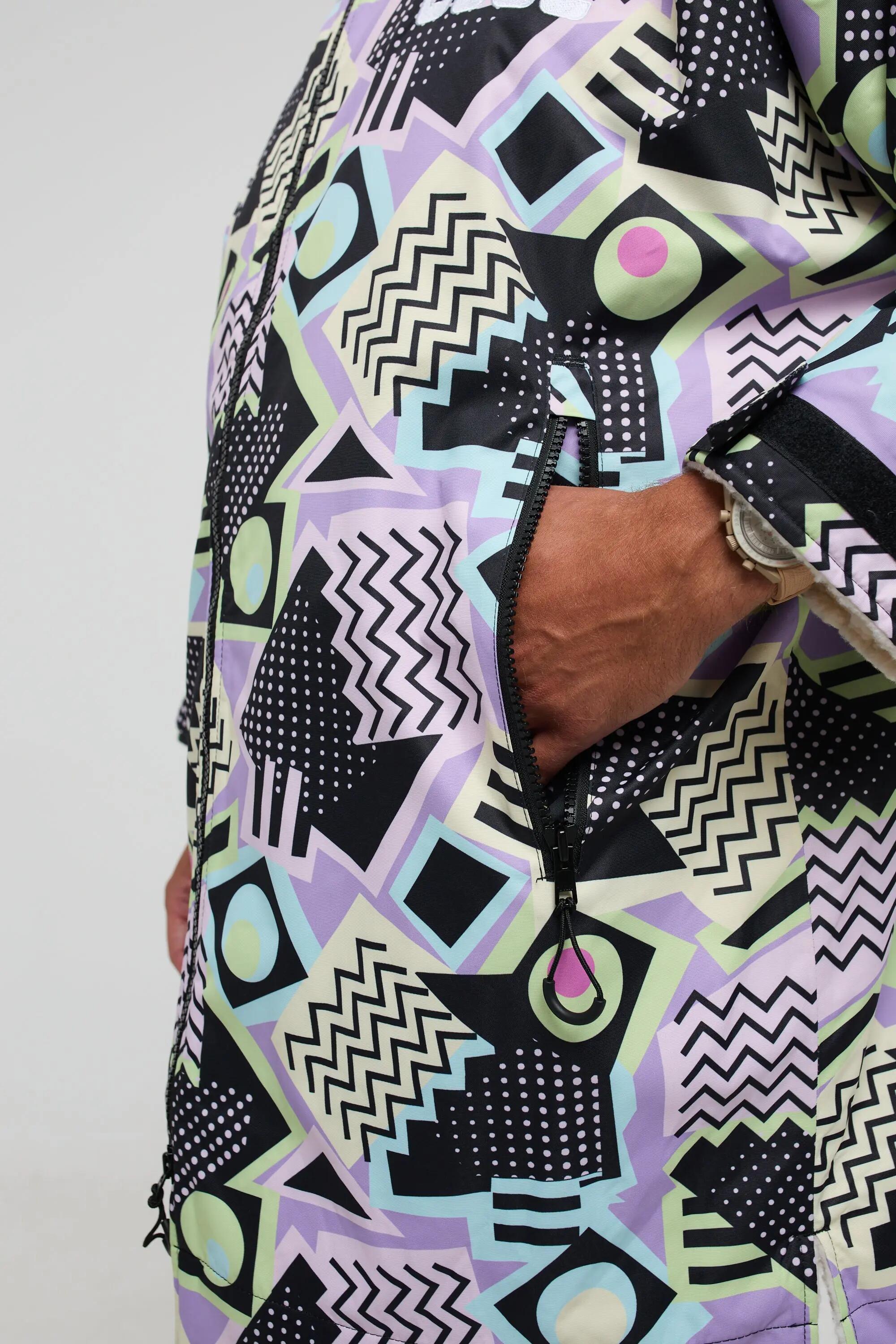 Homme Poncho de Changement Sherpa Saved By The Bell 4/7